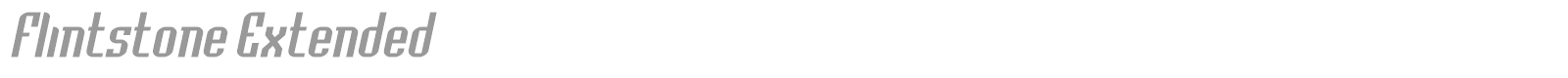 Flintstone Extended font preview